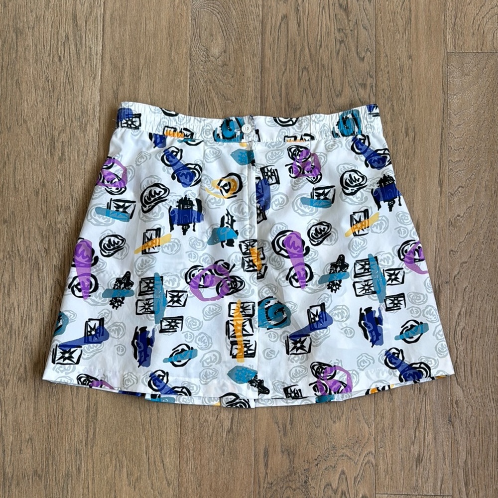 Vintage 90’s Reebok Blue and Purple Mini Tennis Skirt Size 10